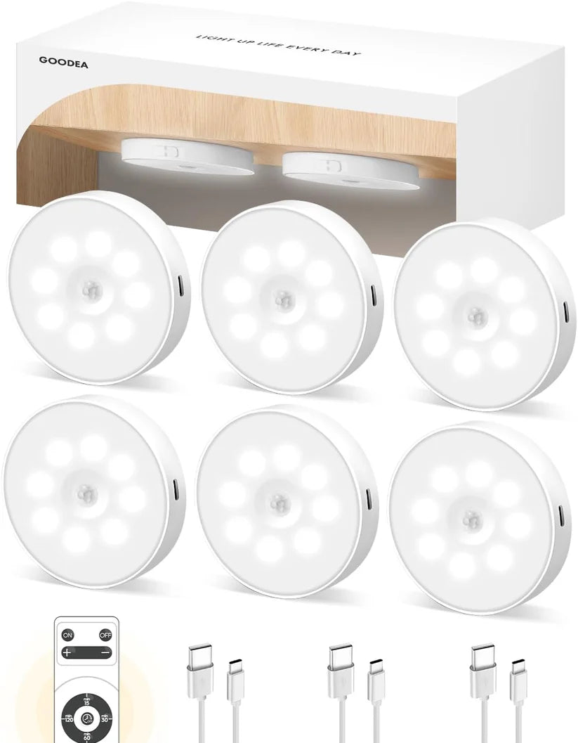 Motion Sensor Light for Home with USB Charging Wireless Self Adhesive LED Night Light