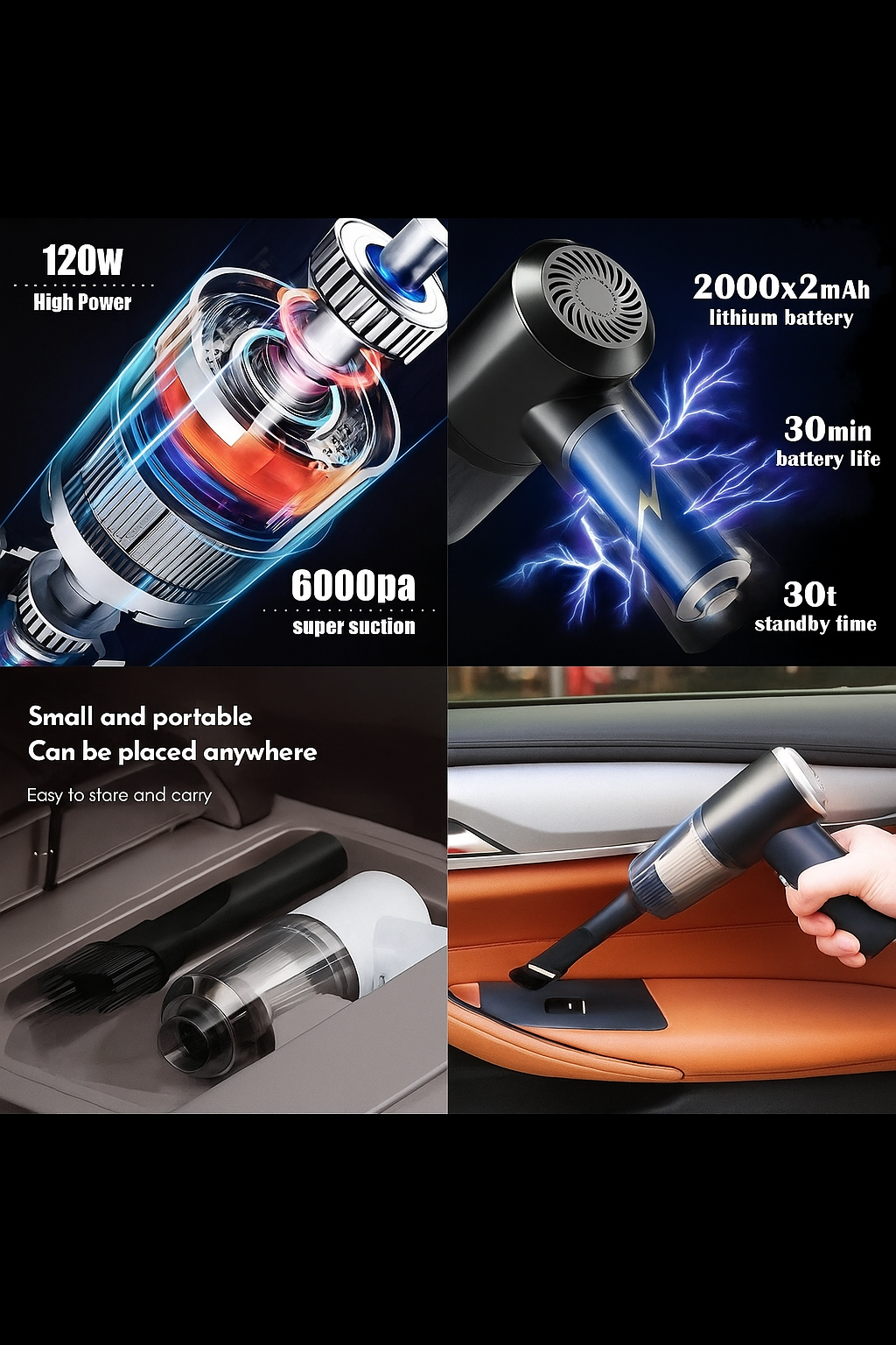 Portable Air Wireless Vacuum Cleaner